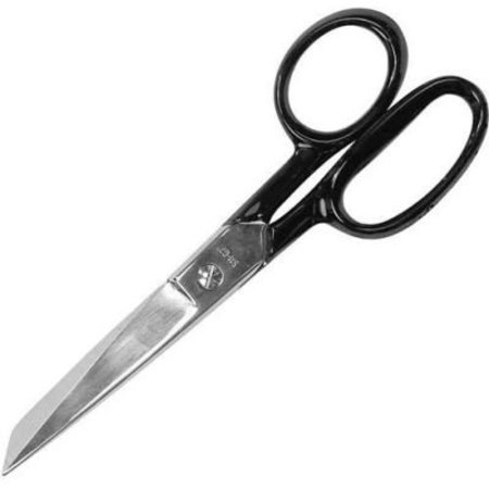 ACME UNITED Clauss 10259 Forged Nickel Plated Straight Office Scissors, 7", Black 10259